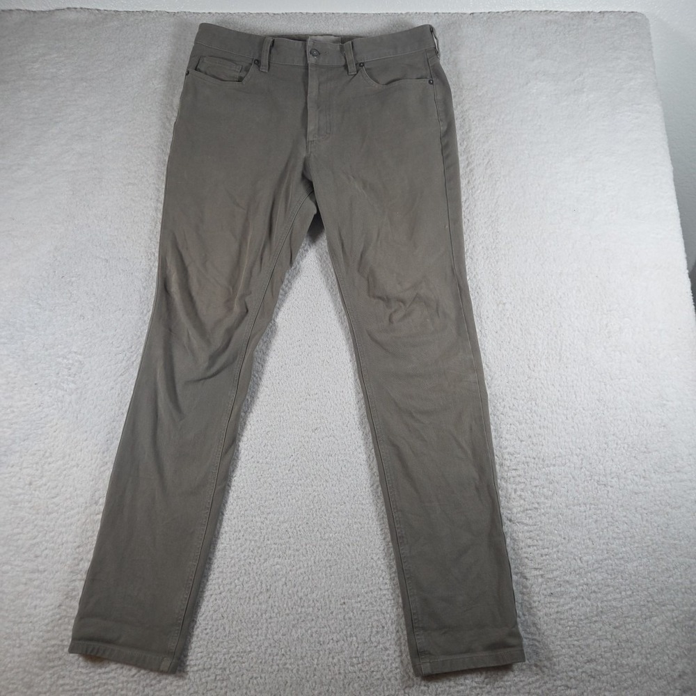 Everlane Light Green Stretch Twill 5-Pocket Pant Men's‎ Chinos Pants size 34x32